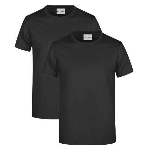 2 Pack Mens Crew Neck T Shirt Short Sleeve Regular Plain 100 Cotton