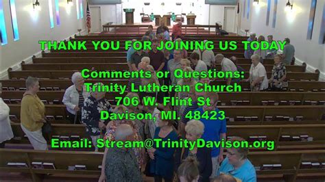 Worship Trinity Lutheran Church Davison Mi Sunday September 18
