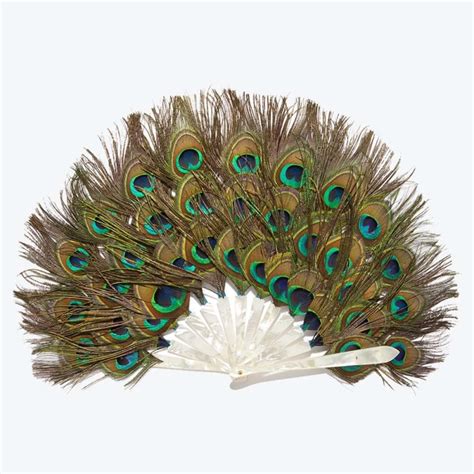Triple Peacock Hand Fan Duvelleroy Mayaro Editions The Invisible