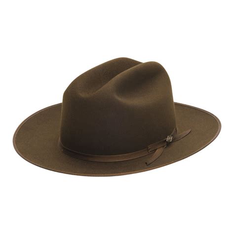 Pure Open Road Stetson Beaver Fur Felt Fedora Hat Fashionable Hats