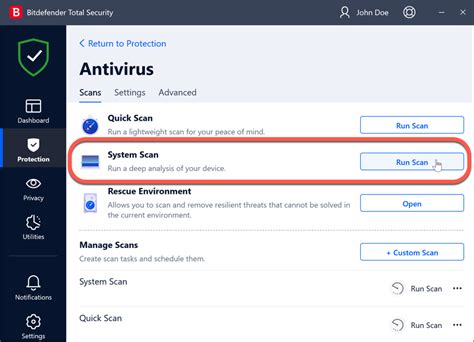 How To Scan A Computer For Viruses With Bitdefender And View The Scan Log