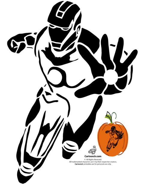 Iron Man Pumpkin Stencil Printable Our Free Templates Feature Easy To