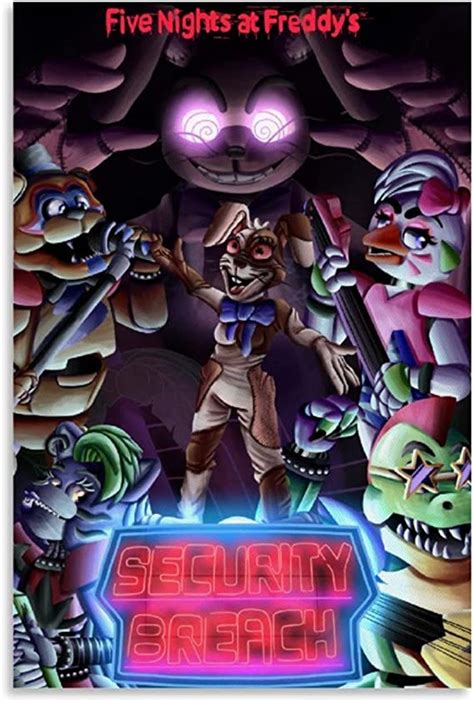 Dahee Fnaf Security Breach Poster Five Nights At Freddys Game Posters