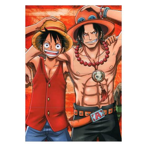 One Piece Luffy Und Ace D Brothers Block Giant Wall Art Poster
