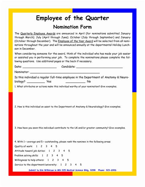 I have known and worked with nominate that person for the citizen of the year award by filling out the enclosed reply card and. Employee Of the Month Nomination form Template Best Of Best S Of Employee Recognition Nomination ...