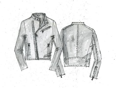 Maybe you would like to learn more about one of these? The sketch for our Painted Leather Jacket | Fashion - Illustration | Pinterest | Products ...