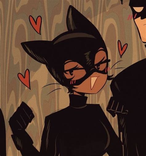 Batman X Cat Girl Matching Pfps The Batman Cartoon Profile Pics Cute