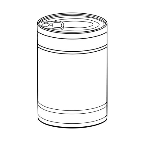 Hand Drawing Food Can Vector Illustration Illustration Pull Container