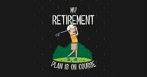 My Retirement Plan Is On Course Golfer Sticker Teepublic