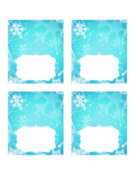 Free Printable Frozen Food Tent Cards Printable Templates