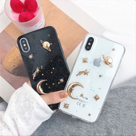 3d Planet Space Iphone Case Glitter Phone Cases Case Cute Phone Cases