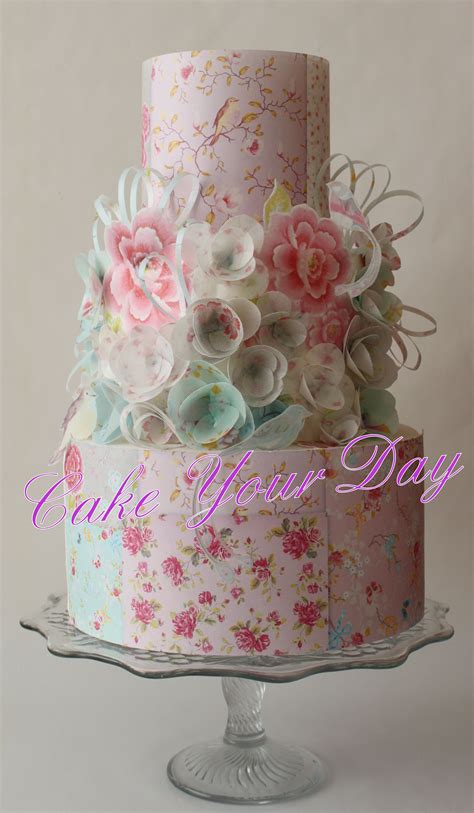 Spring Flowers Cake Flower Cake Painted Wedding Cake
