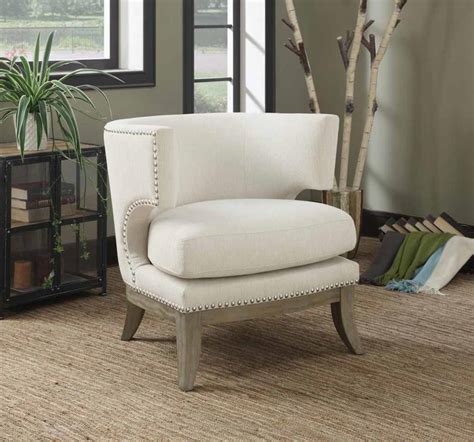 Side chairs are a great seating option for almost any room. ACCENTS : CHAIRS - Contemporary White Accent Chair | 902559 | Living Room Chairs | Price Busters ...