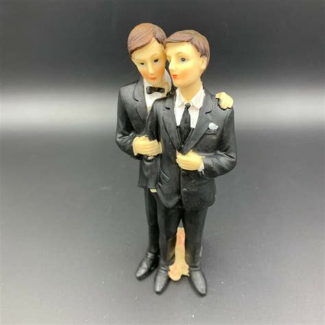 gay wedding cake topper two grooms 7 ebay
