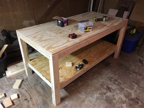 How To Build A Woodworking Workbench And Tablesaw Outfeed Table Dan·nix
