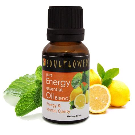 Soulflower Energy Essential Oil Blend Refreshing Aromas Like Orange