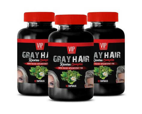 Anti Gray Hair Supplements The Best Gray Hair Reverse B Vitamins 3b