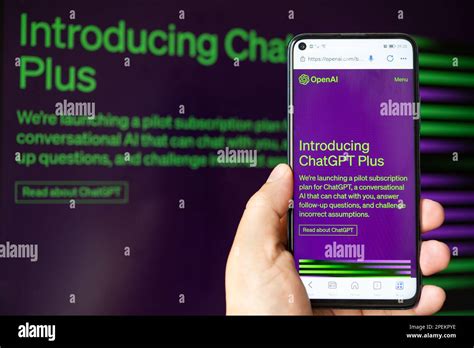 ZhongShan China-March 16,2023:man looking at the web page of chatGPT