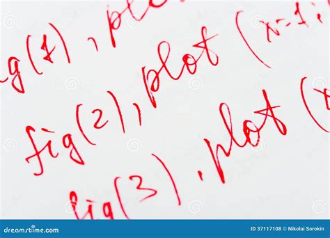 Mathematics Formula On Paper Stock Photo Image Of Book Homework