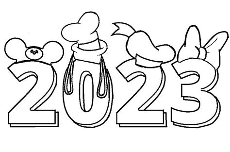 Print Happy New Year 2023 Coloring Page Free Printable Coloring Pages