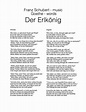 Der Erlkonig: Johann Wolfgang von Goethe | Johann Wolfgang von Goethe ...