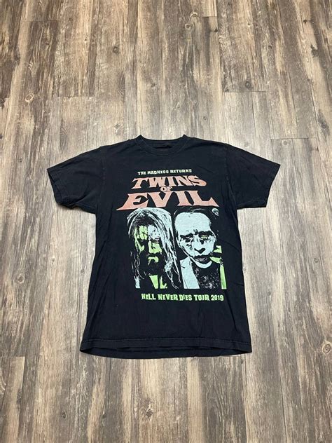 Band Tees Twins Of Evil Hell Never Dies Tour 2019 Size Medium T Shirt Grailed