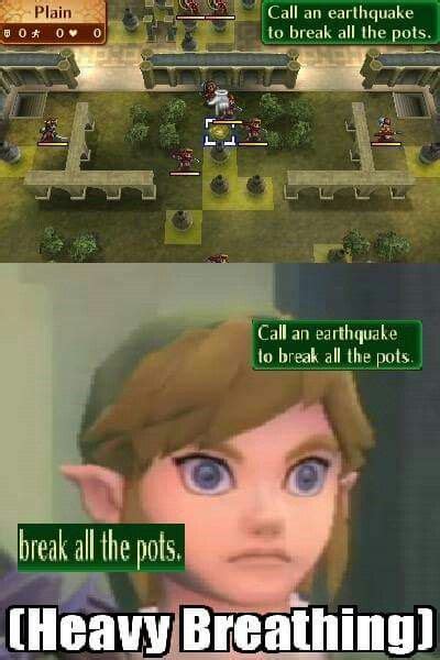 Break All The Pots Legend Of Zelda Memes Legend Of Zelda Breath Zelda Funny