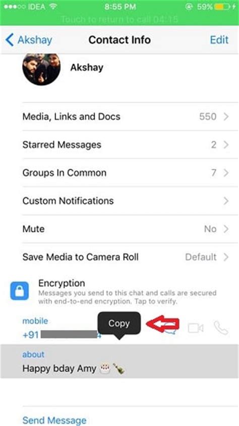 Open whatsapp on your iphone. How To Copy Someone's WhatsApp Status And About | TechUntold