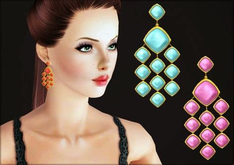 Irida Sims3 Earrings 14 By Irida Sims 3 Downloads Cc Caboodle