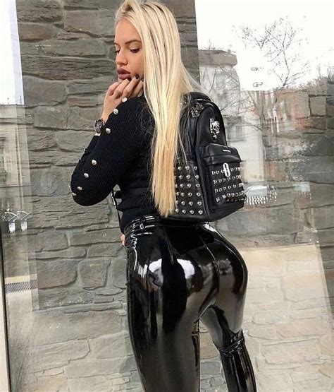 Pin On Vinyl Leggings With Boots