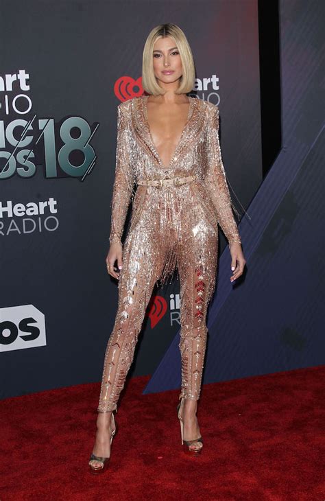 Hailey Baldwin Stuns In Shimmering Jumpsuit With Plunging Neckline [photos] The Daily Caller