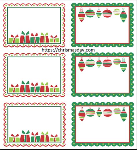 Free Editable Christmas Tags Printable Printable Templates
