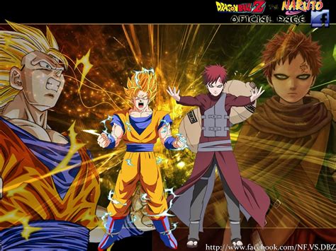 Naruto Vs Dragon Ball Z As Melhores Imagens Goku Vs Gaara