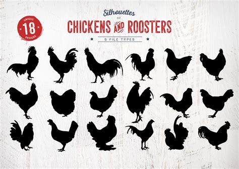 18 Chicken SVG Bundle Farm Svg Kitchen Svg Rooster SVG Etsy