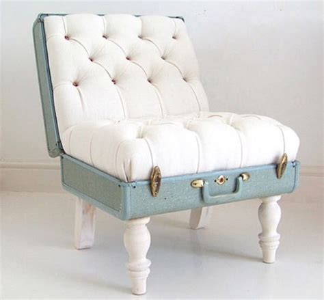 Awesome Chair From An Old Suitcase Furniture Suitcase Chair Diy