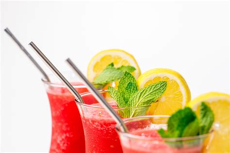 Watermelon Rum Lemonade Slushies