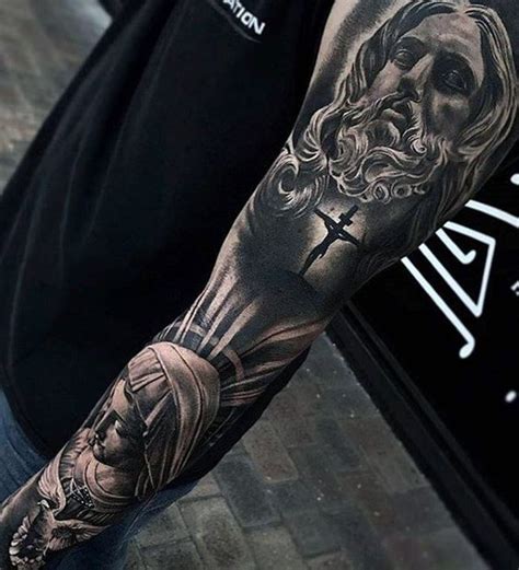 20 Religious Half Sleeve Tattoos You Should Check Out Tattootab