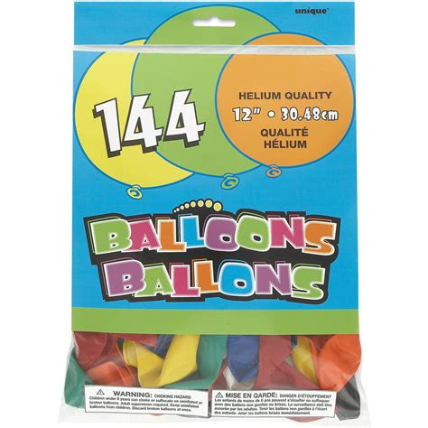 Latex Balloons 12 In Assorted 144ct
