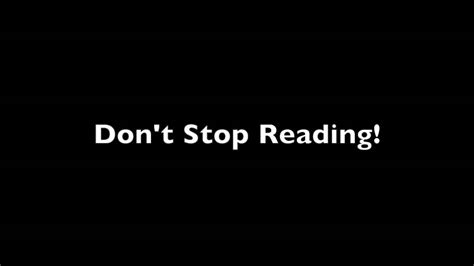 Dont Stop Reading Youtube