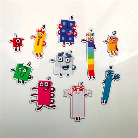 Magnetic Numberblocks Sets 1 10 11 20 30 100 Waterproof Etsy Uk