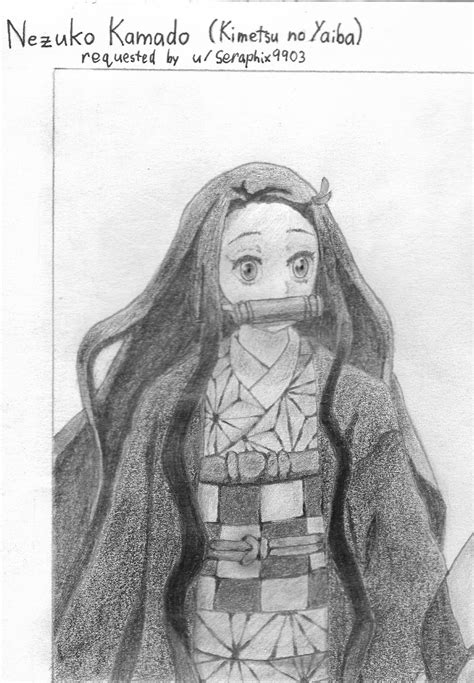 Nezuko Drawing Pencil