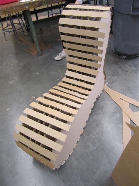 Claires Design Ideas Completed Cardboard Chair