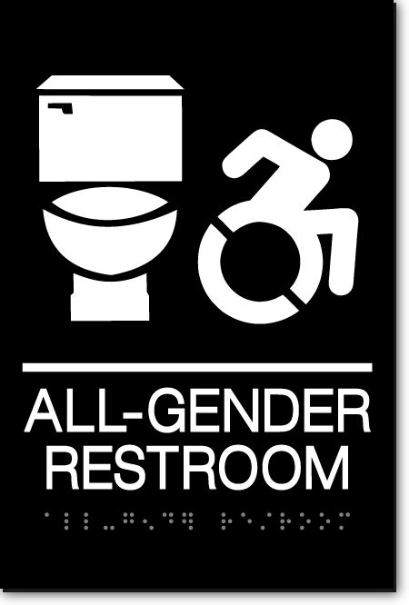 All Gender Accessible Restroom Sign Nyct Ada Sign Factory