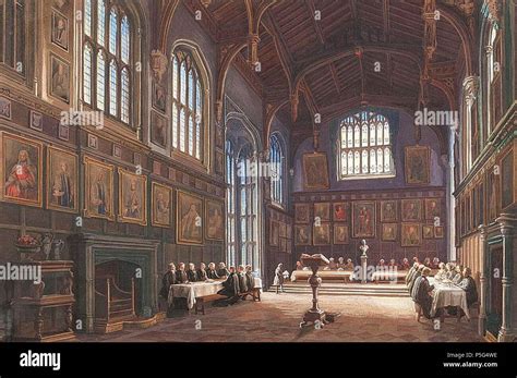 Na English Hall Of Christ Church Oxford Circa 1855 Carl Ludwig