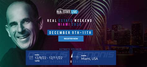 Lemonis Keynote Speaker At Miami Real Estate Weekend Rv Lyfe