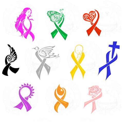Download High Quality Cancer Ribbon Clipart Color Transparent Png