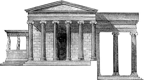 Erechtheum With The Pandrosium Clipart Etc