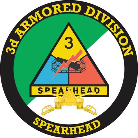 3rd Armored Division With Armor Insignia Decal