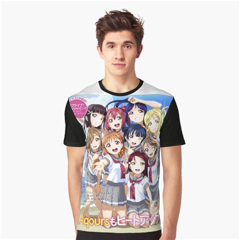 Love Live Sunshine Aqours Fanbook Poster T Shirt By