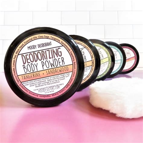 Deodorizing Body Dusting Powder Natural Deodorants — Moody Sisters